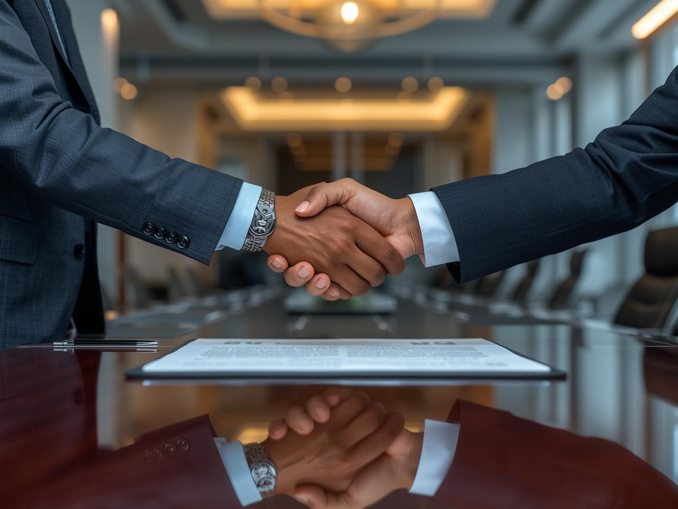 Illustrative Nigerian oil and gas business meeting representing commercial partnerships
