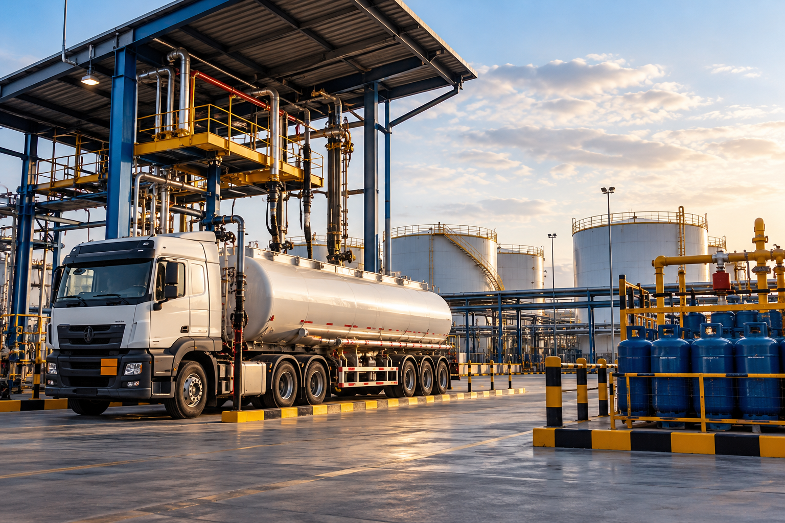 Petroleum products loading facility